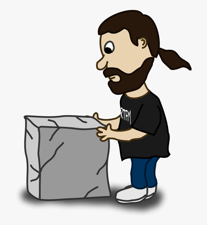 Stone - Block - Clipart - Stone Clipart - Png Download - Lawn Mower Cartoon Png, Transparent Png