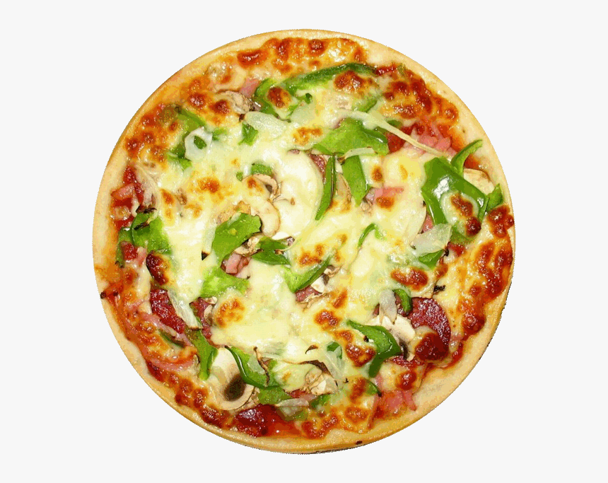 Cheese Onion Capsicum Pizza, HD Png Download