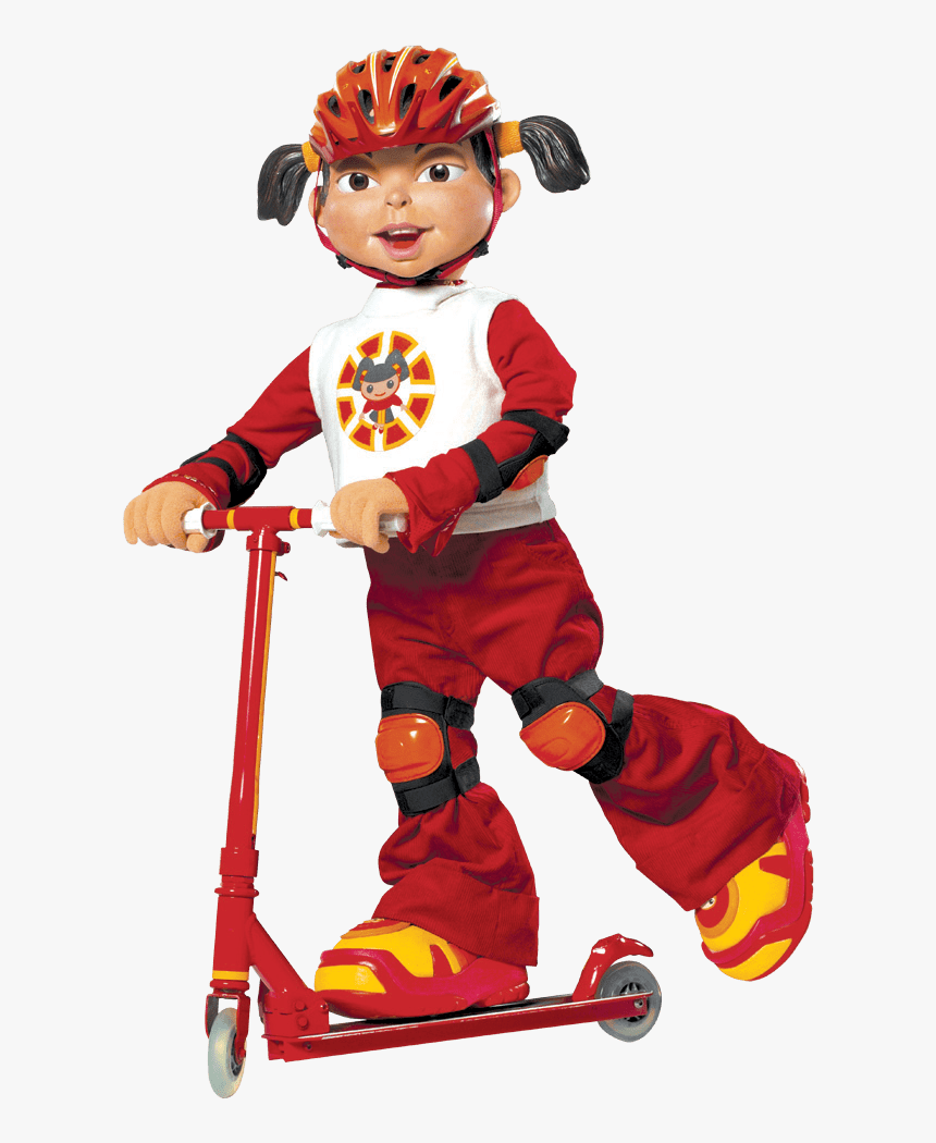 Lazytown Trixie On Scooter - Trixie From Lazy Town, HD Png Download