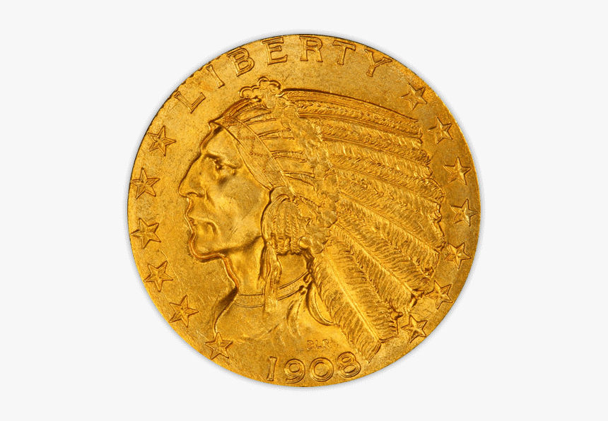 $5 Half-eagle - El Florin Moneda, HD Png Download