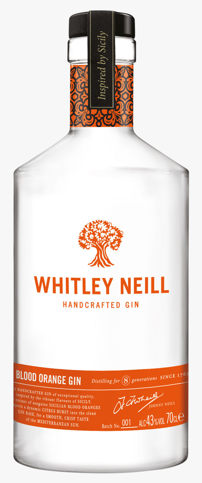 Whitley Neill Blood Orange Gin, HD Png Download