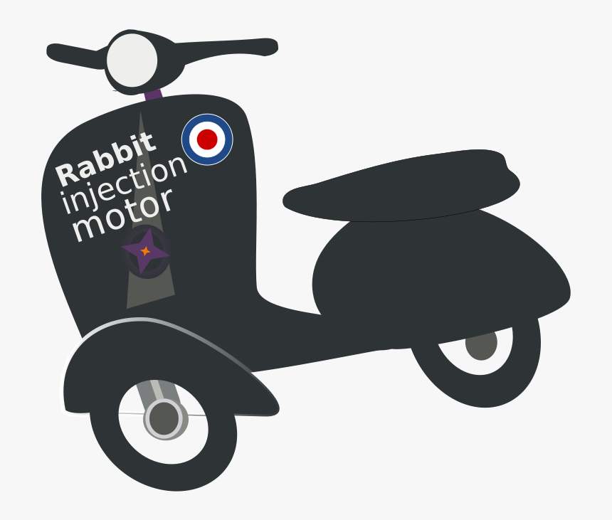 Motor Scooter Made In France - Vespa Clipart, HD Png Download