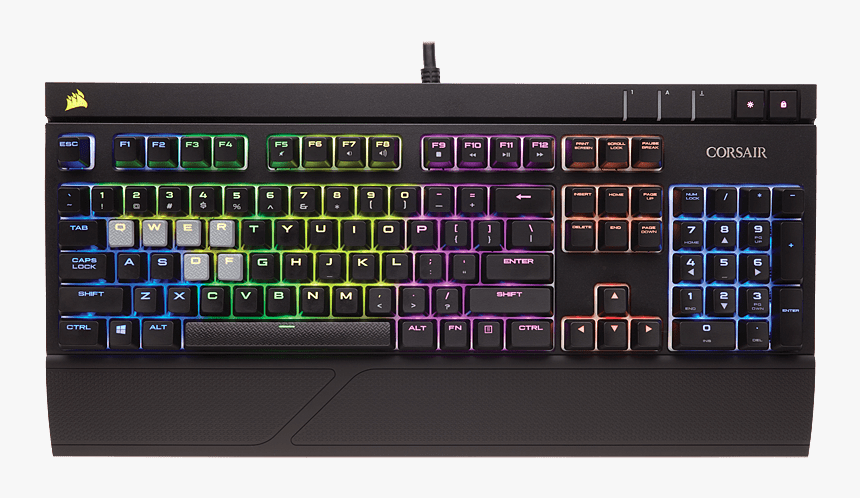 Gaming Keyboard Png Download Image - Corsair Strafe Rgb Keys, Transparent Png