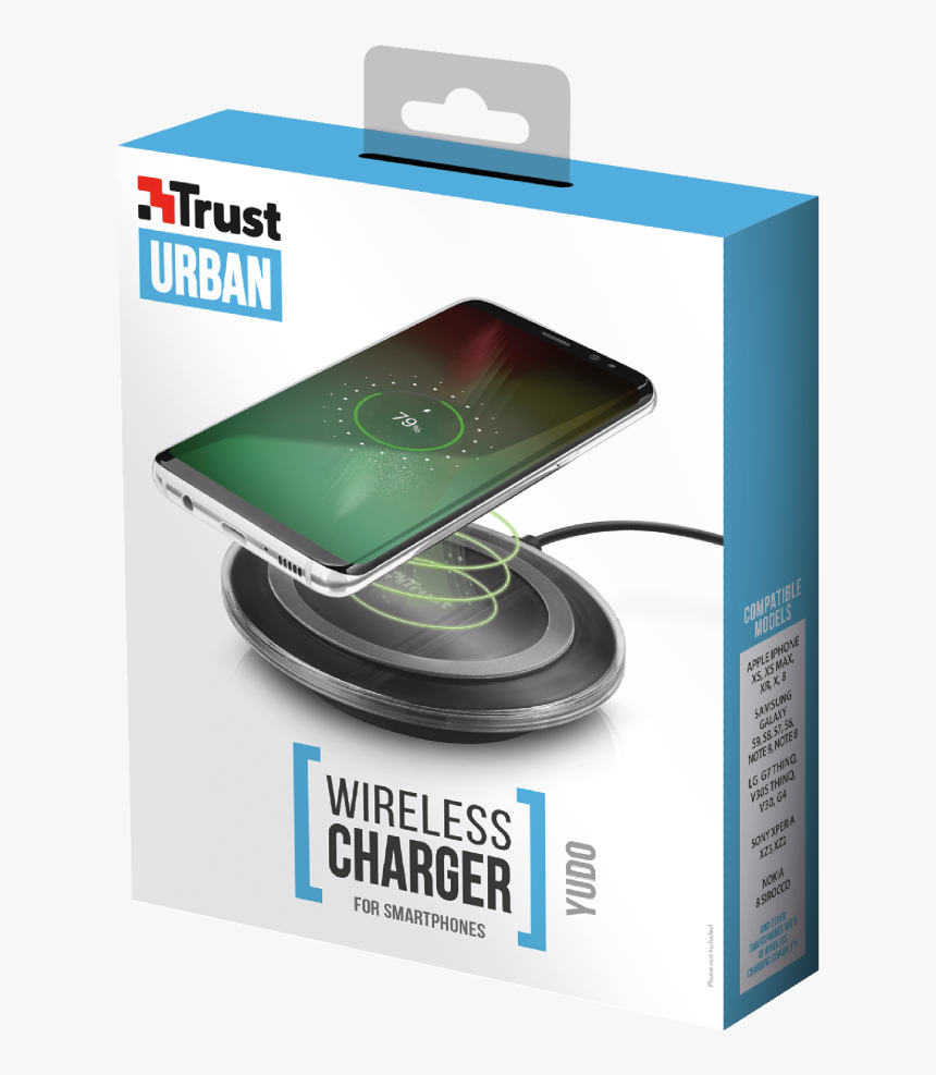 Yudo Wireless Charger For Smartphones - Trust Wireless Charger, HD Png Download