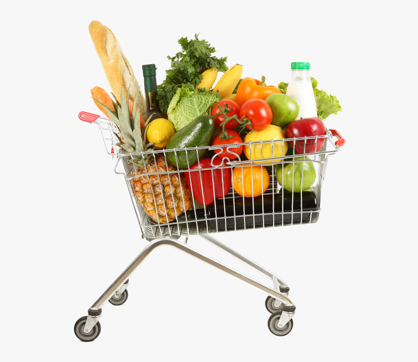 Shopping Cart Supermarke Png Image Free Download Searchpng - Full Shopping Trolley, Transparent Png