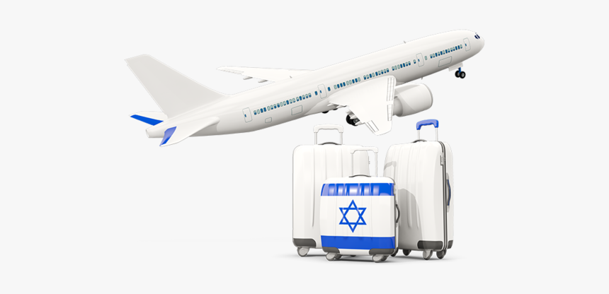 Luggage With Airplane - Uzbekistan Airplane Png, Transparent Png