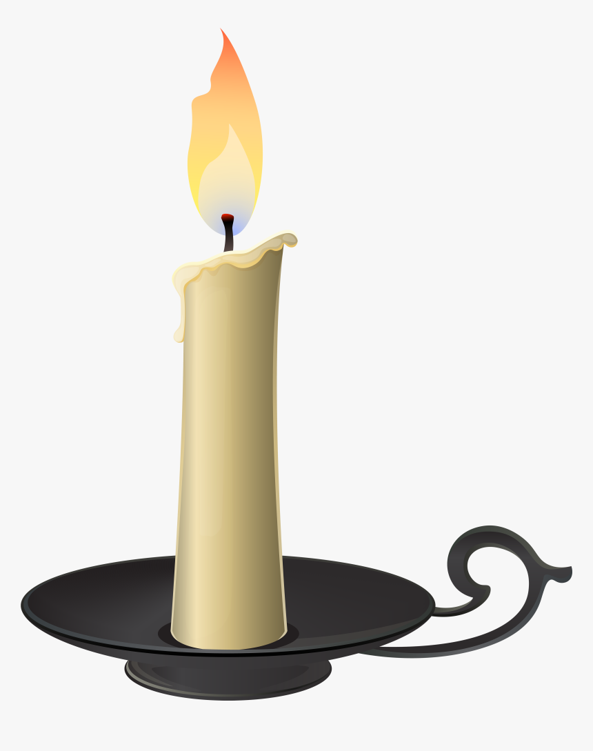 Candlestick Computer Icons Clip Art - Transparent Background Candle Clipart, HD Png Download