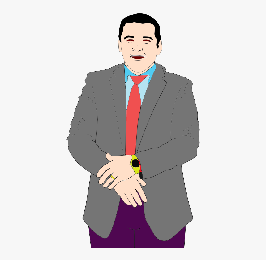 Excited Clipart Businessman - Cartoon, HD Png Download