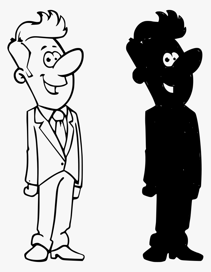 Man With Tie Cartoon, HD Png Download