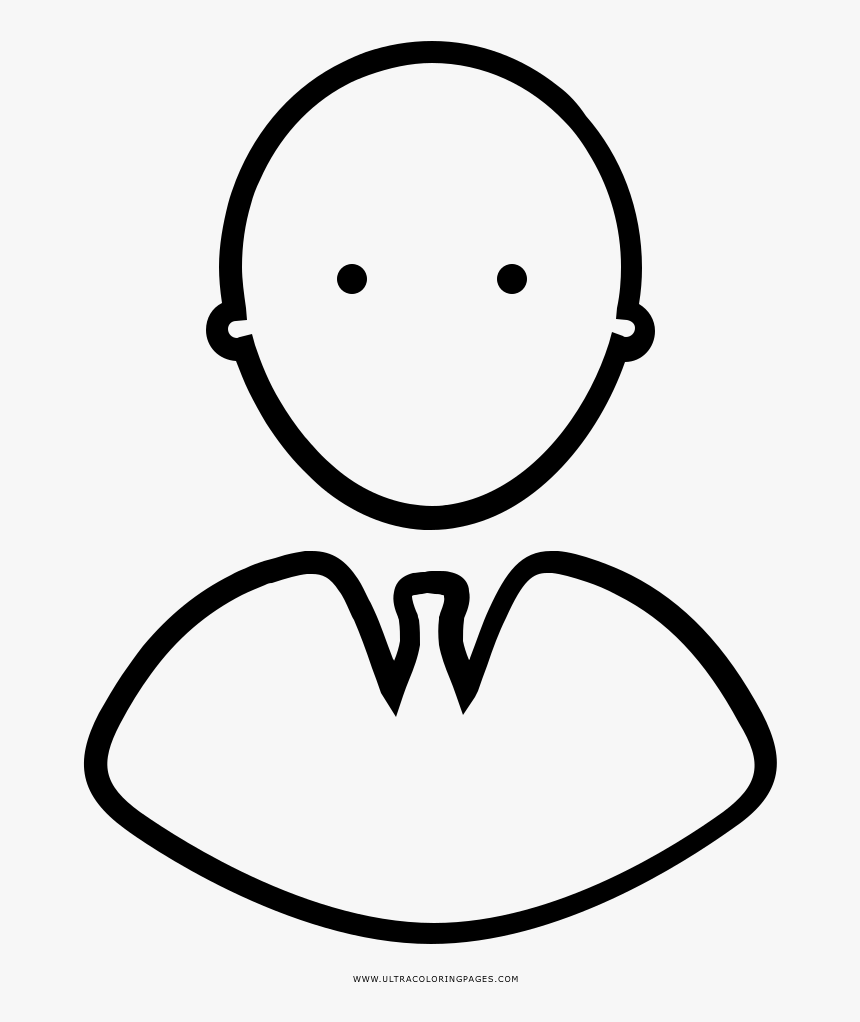 Businessman Coloring Page - Line Art, HD Png Download