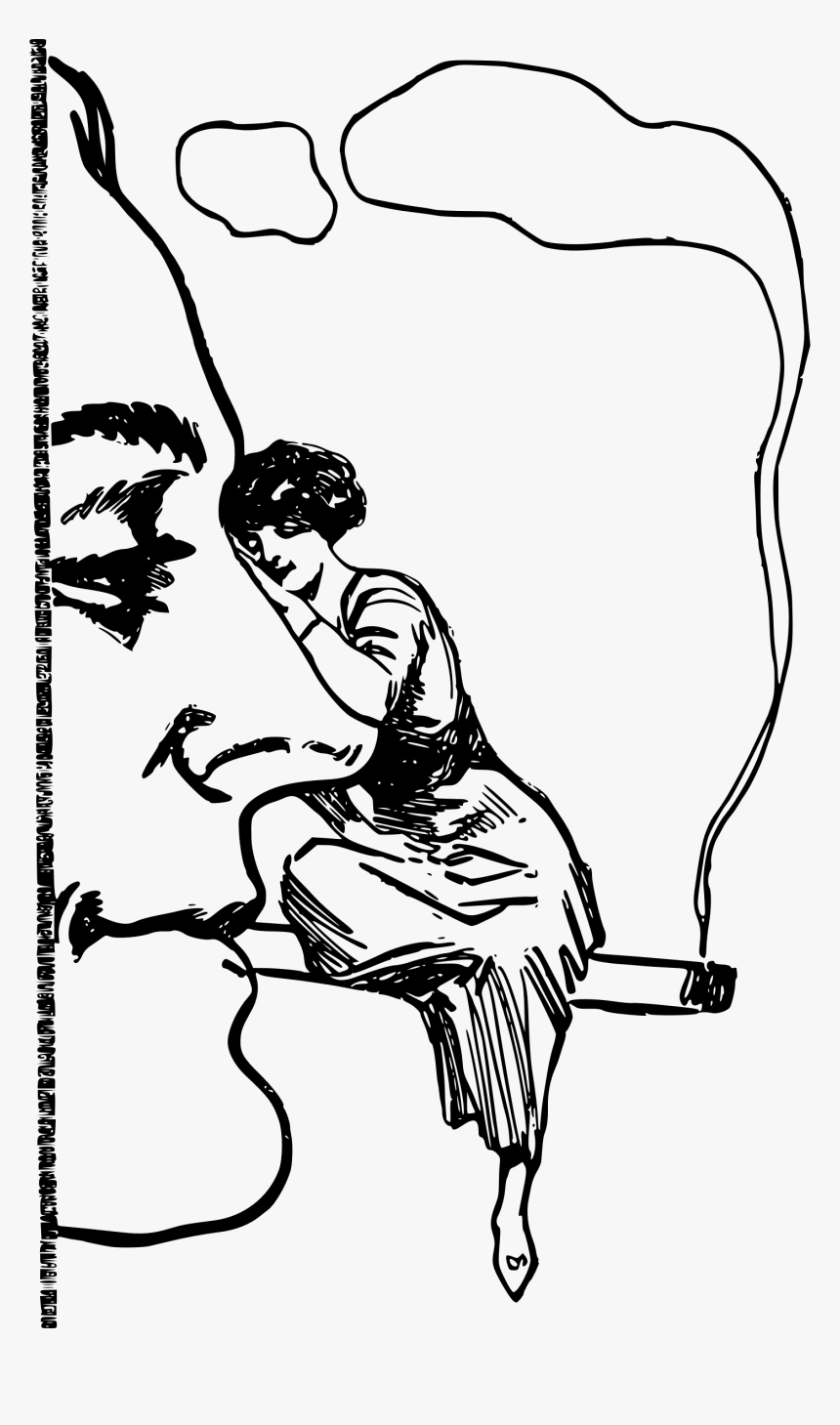 Man Smokes With A Woman Clip Arts - Mary Jane Stoner Art, HD Png Download