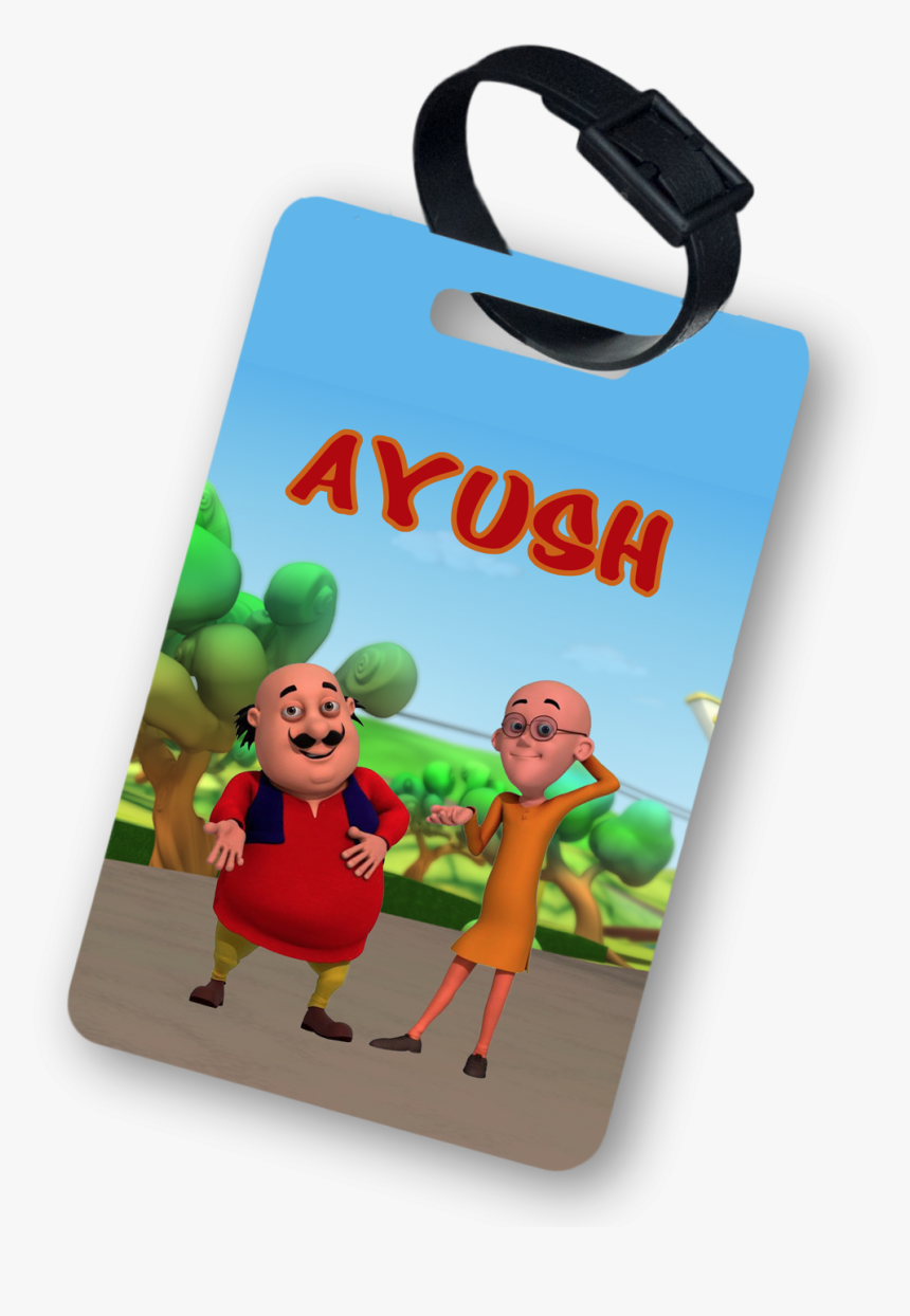 Funcart Motu Patlu Theme Luggage Tag 
 Title Funcart - Unicorn Theme Tag For Birthday, HD Png Download