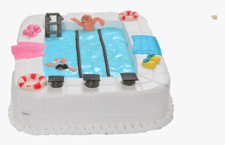 Swimming Pool Cake - Cake Decorating, HD Png Download