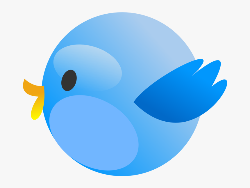 Birds Flying Clipart - Bird Twitter Blue Clipart, HD Png Download