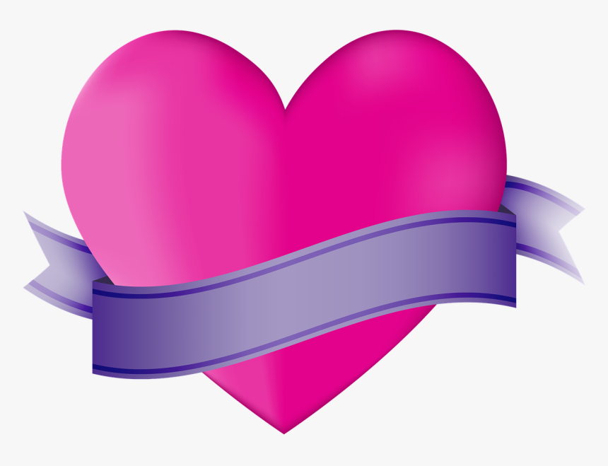 Transparent Morning Clipart - Corazon Con Una Cinta, HD Png Download