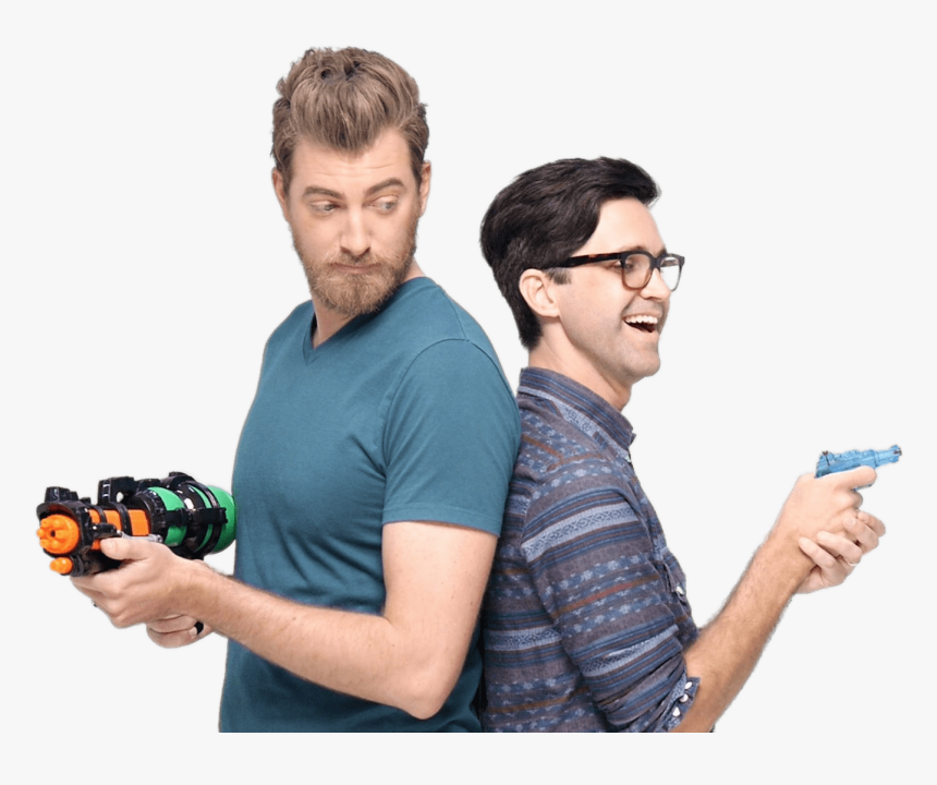 Good Mythical Morning Water Fight Clip Arts - Rhett And Link Png, Transparent Png