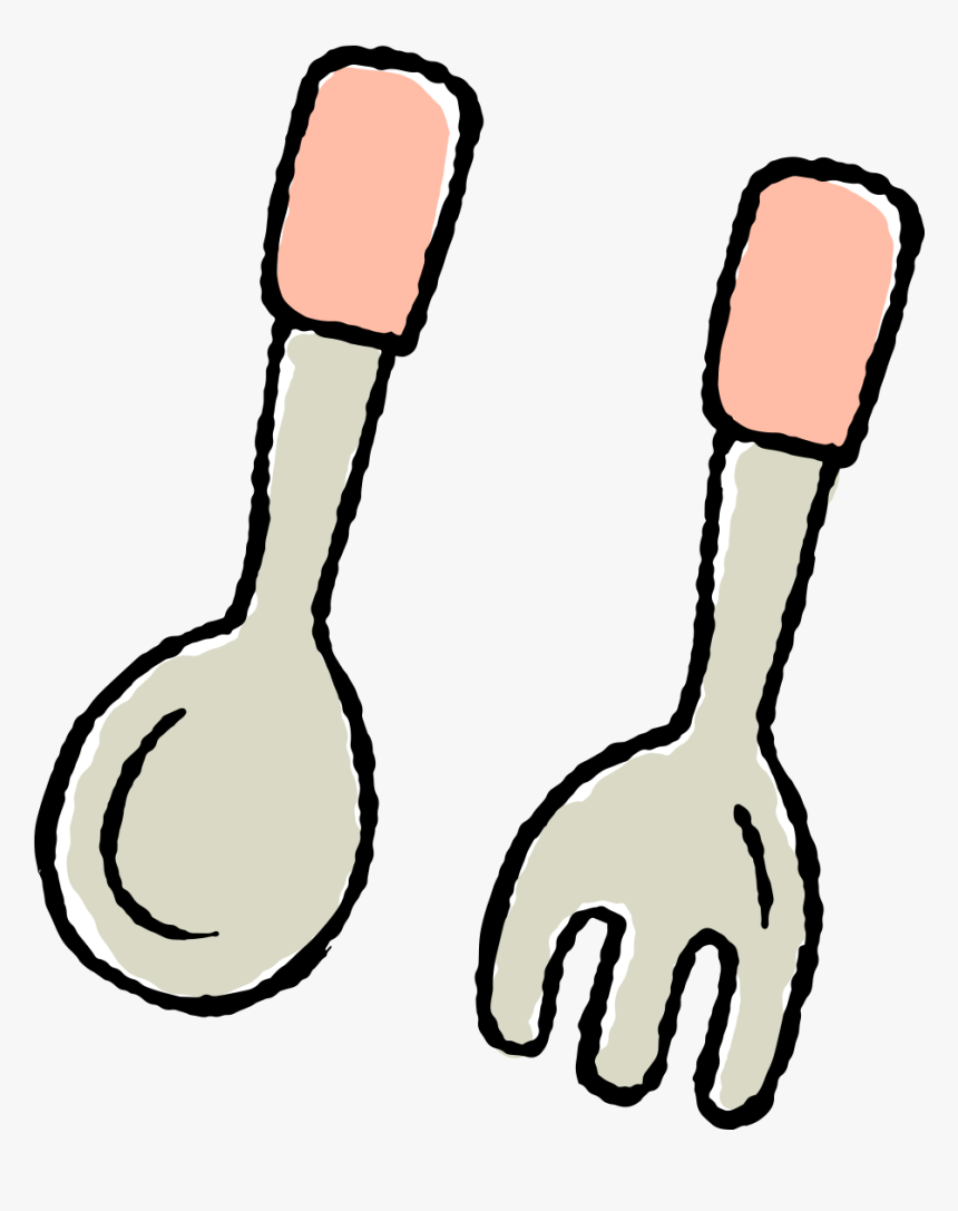 Collection Of Free Forked - Spoon And Fork Clipart, HD Png Download