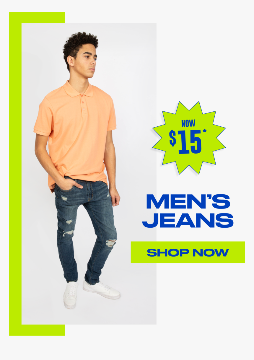 Mens Jeans - Poster - Male, HD Png Download