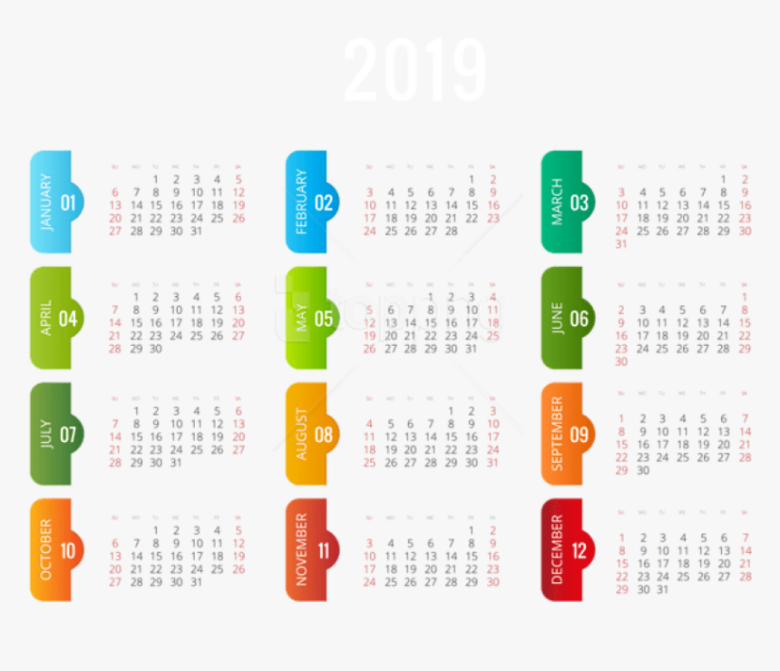 Free Png 2019 Transparent Calendar Png - Norwegian Holiday Calendar 2020, Png Download