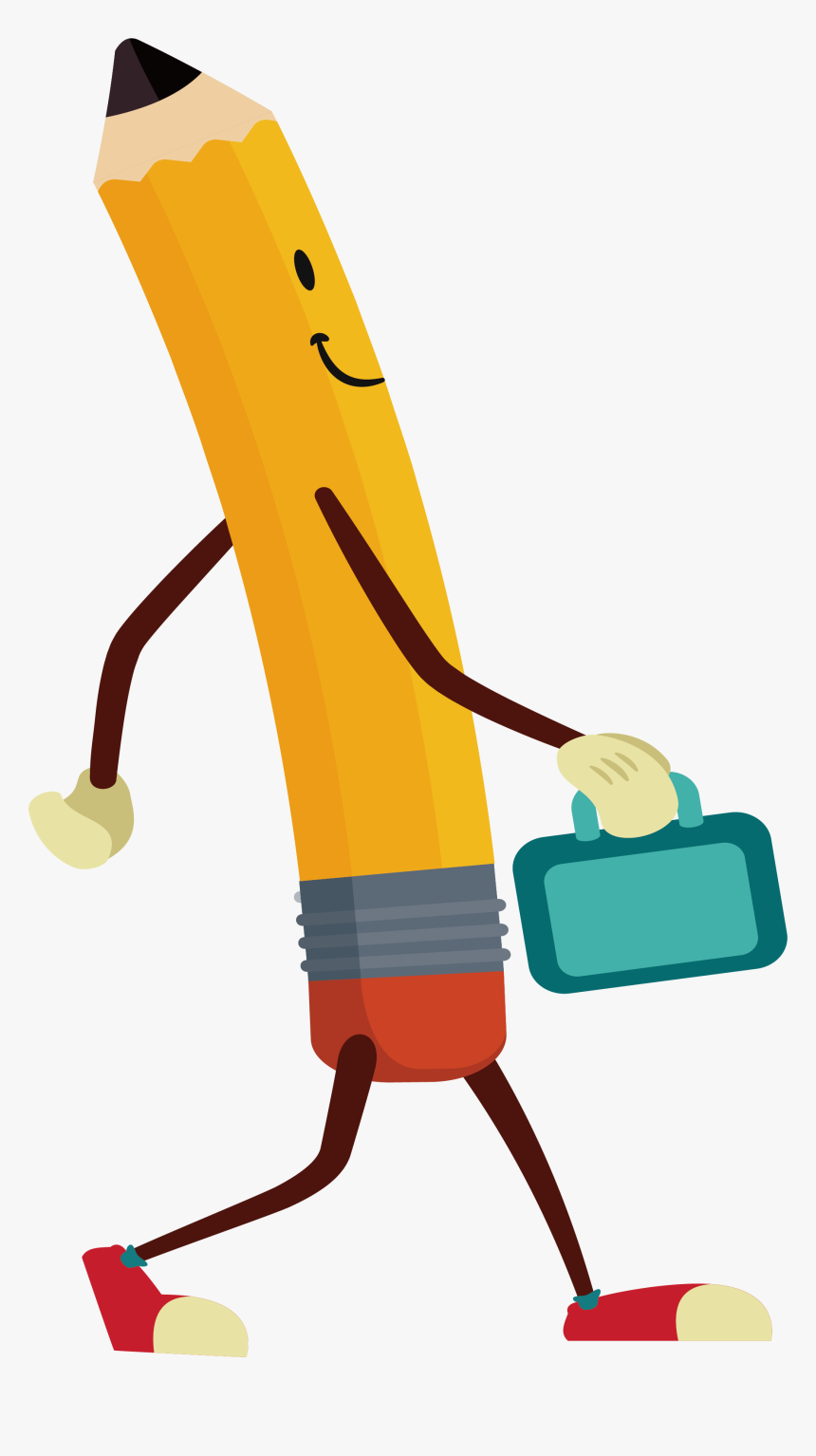 Clipart Walking Couple Old Indian - Cartoon Transparent Pencil Png, Png Download