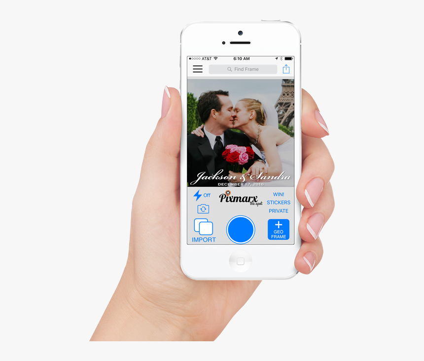 Iphone In Hand Transparent, HD Png Download