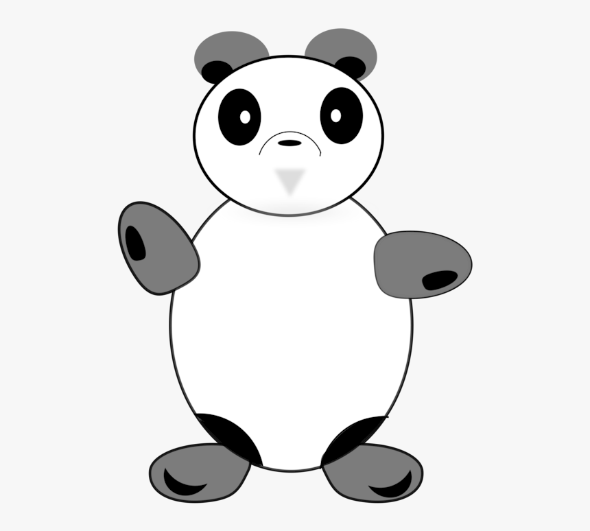 Monochrome Photography,line,teddy Bear - Cartoon, HD Png Download