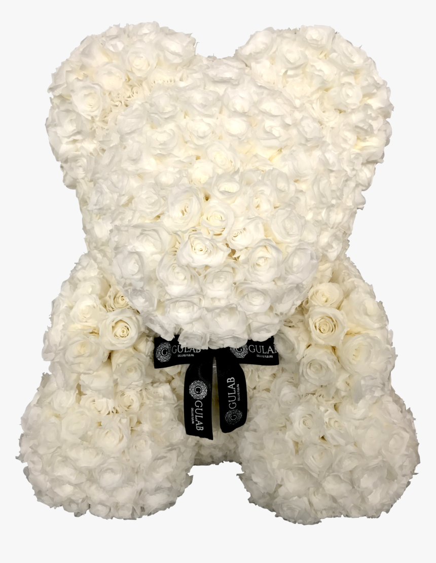 White Teddy Bear Png - Rose Bear White, Transparent Png
