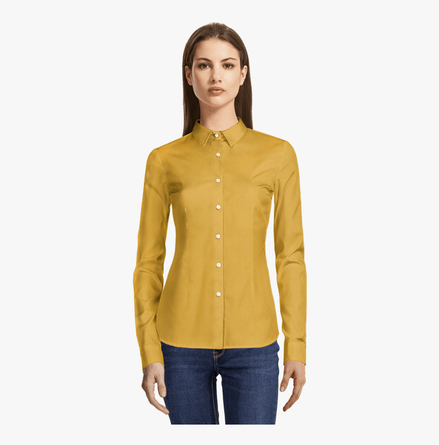 Fuchsia Oxford Dress Shirt With Contrast Cuffs 

	 - Blazer Mujer Azul Png, Transparent Png