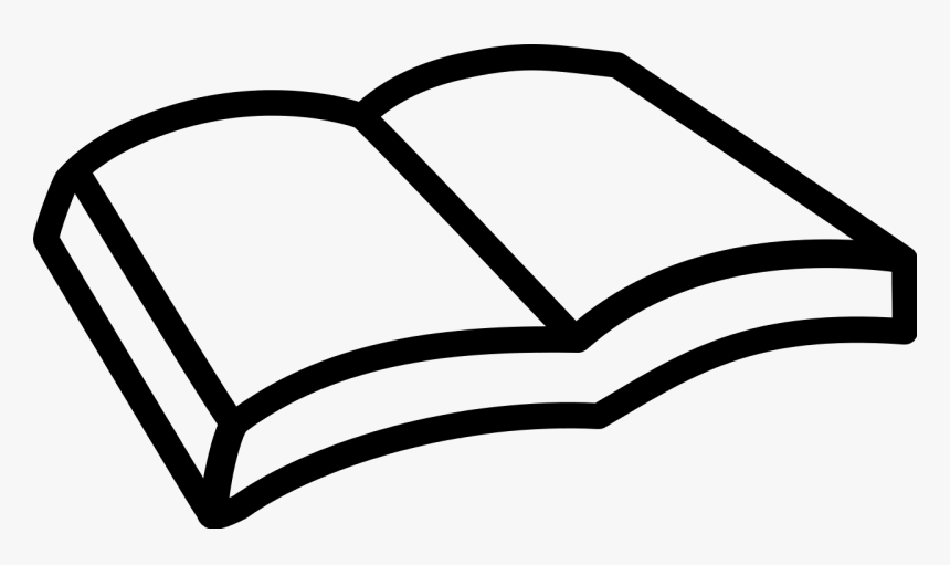 Transparent Buch Clipart - Book Black And White Png, Png Download