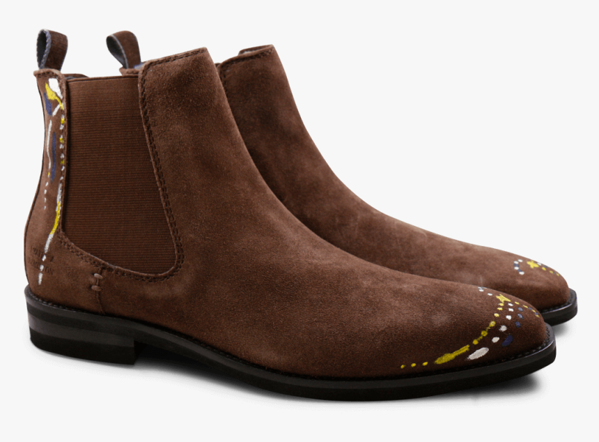 Ankle Boots Lance 5 Suede Coffee Color Drops Elastic - Mens Born Boots, HD Png Download