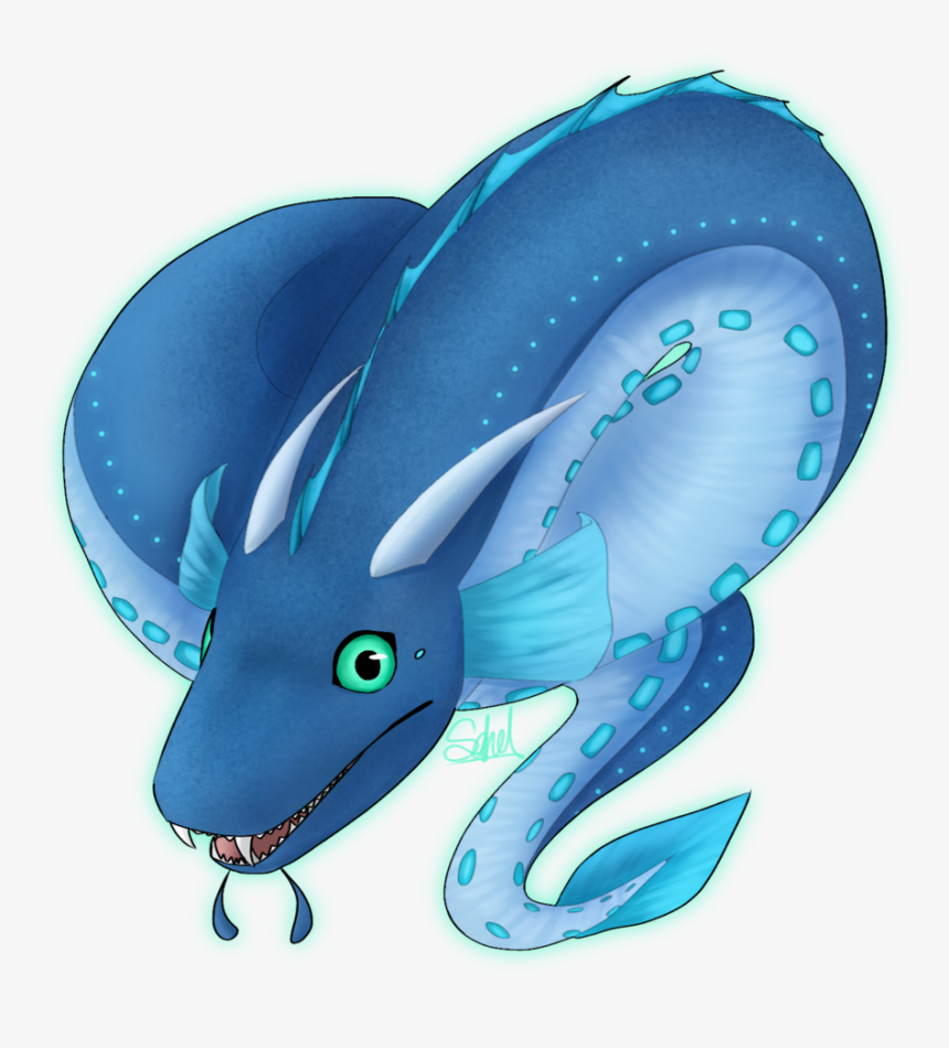 Blue Crescent Eel Cm By Sahel-solitude - Cartoon, HD Png Download