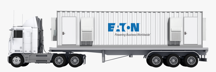 Container On A Flatbed - Trailer Truck, HD Png Download