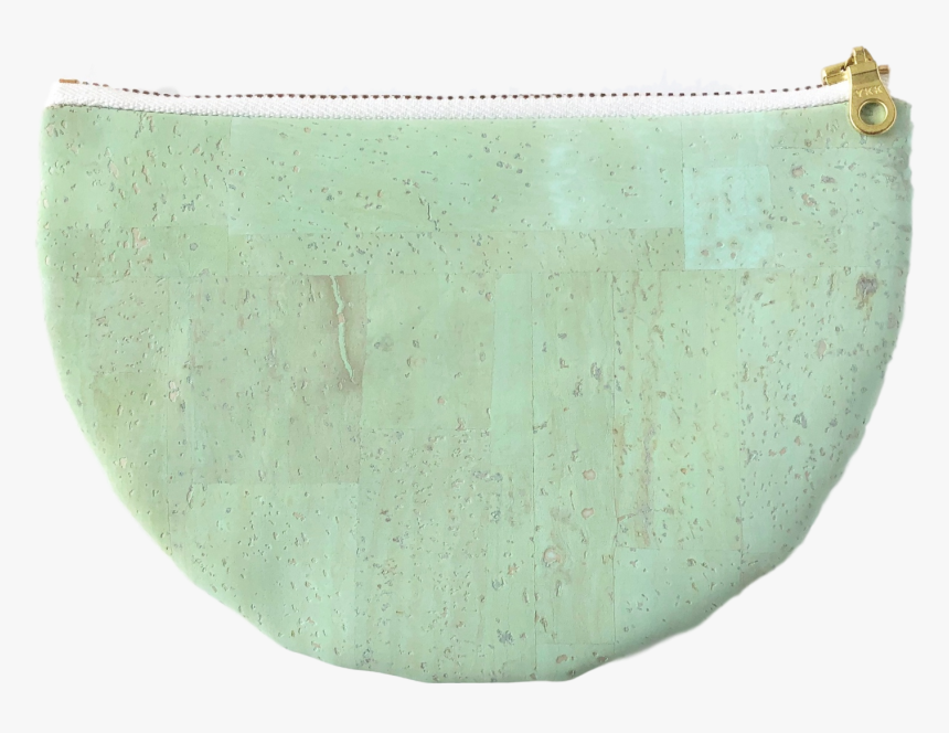 Image Of Paula Half Moon Pouch In Mint Green Cork - Ceramic, HD Png Download