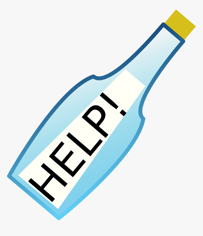 Clipart Message In A Bottle, HD Png Download