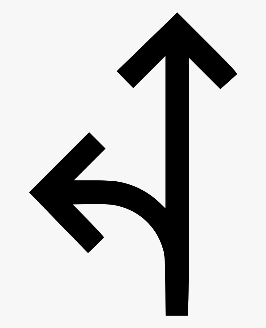 Connection Merge Straight Up Right - Unfold Icon, HD Png Download