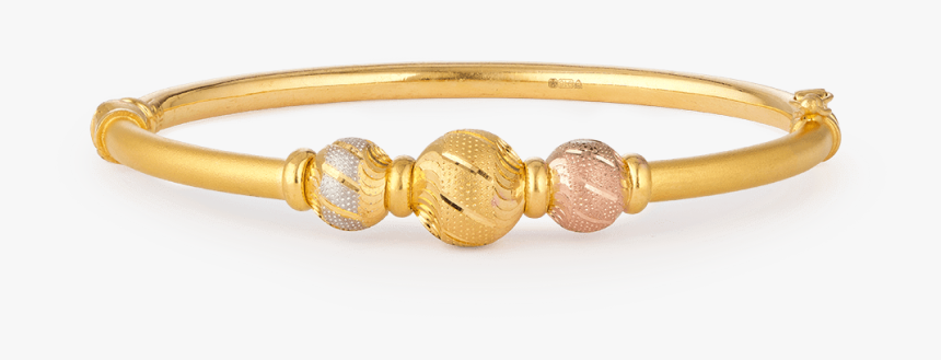 22ct Gold Sparkle Bangle Bracelet - Bracelet, HD Png Download