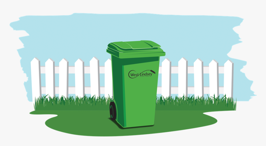 Green Bins Illustration With Background - Garden Rubbish Transparent Background, HD Png Download