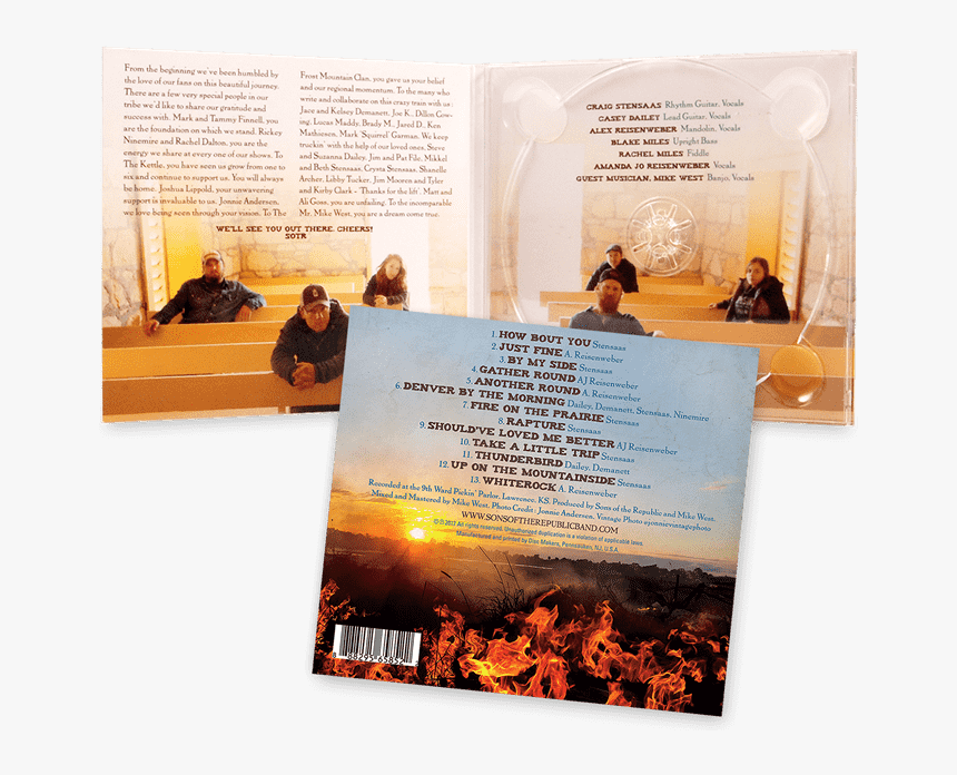 Sons Of The Republic Fire On The Prairie Cd Digipak - Flyer, HD Png Download