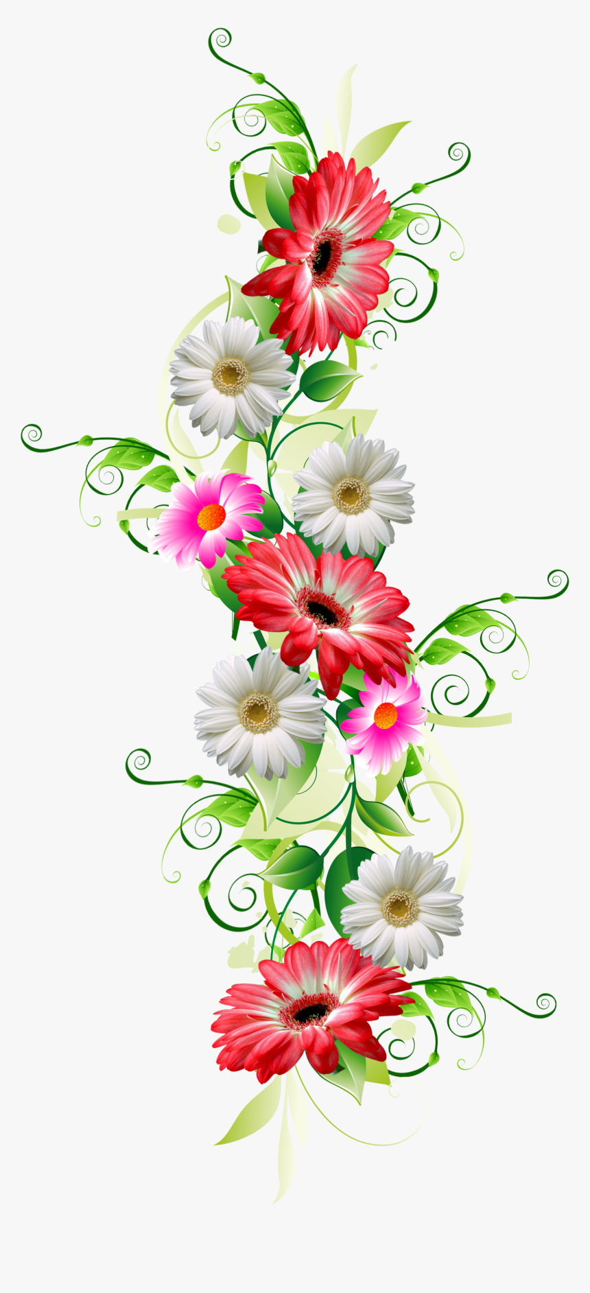 Views Album, Puzzles, Clip Art, Puzzle, Riddles, Pictures - Vertical Flower Design Png, Transparent Png