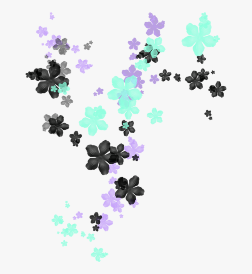 #flowers #flower #falling #nature #garden #purple, HD Png Download