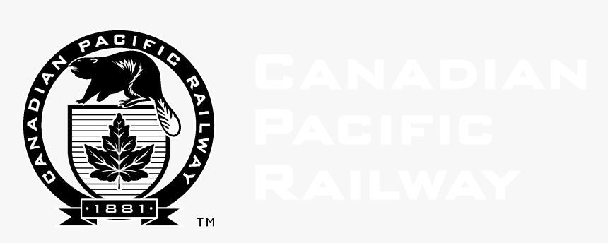 Canadian Pacific Railway Logo Black And White, HD Png Download