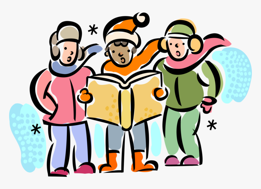 Vector Illustration Of Holiday Festive Season Christmas - Carols Round The Christmas Tree, HD Png Download