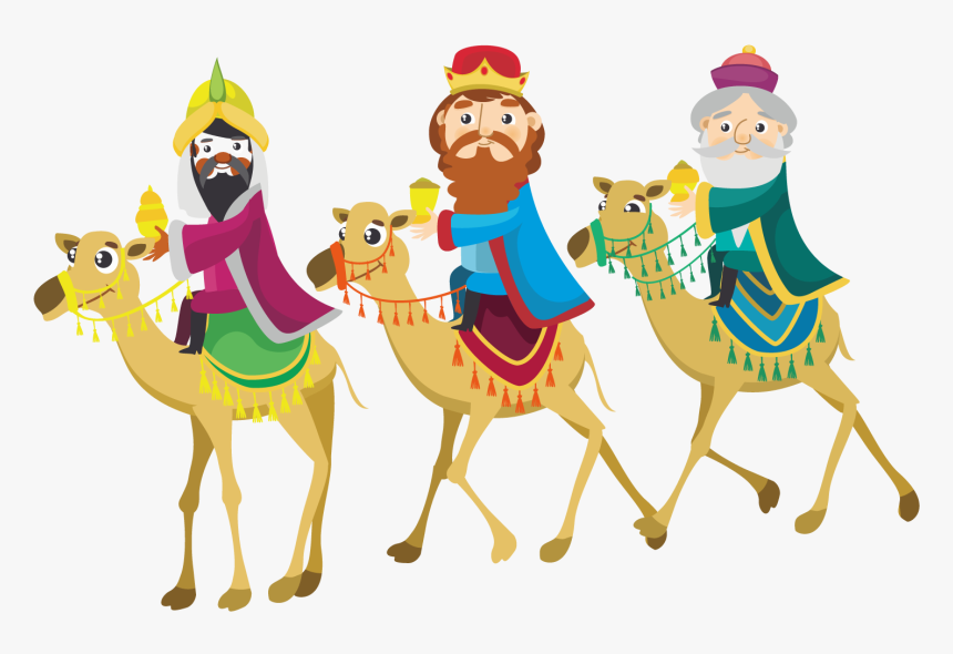 Bactrian Camel Euclidean Vector Computer File - Three Wise Men Transparent, HD Png Download