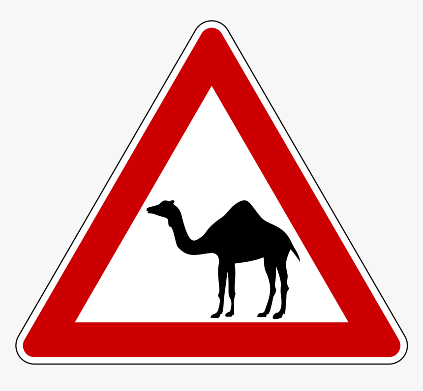 Camel Crossing Sign, HD Png Download