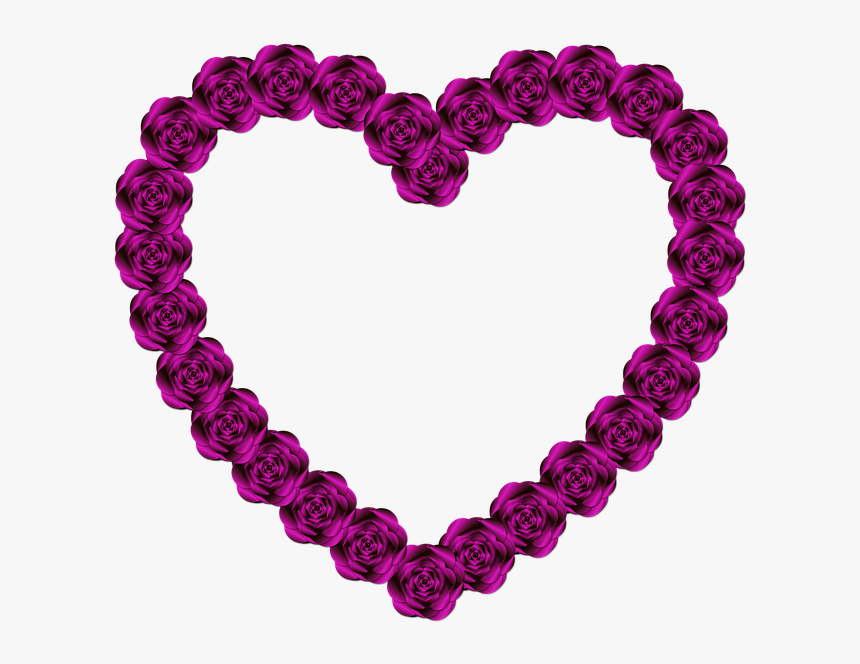Heart, Shape, Rose, Romantic, Love, Holiday, Design - Heart Shape, HD Png Download
