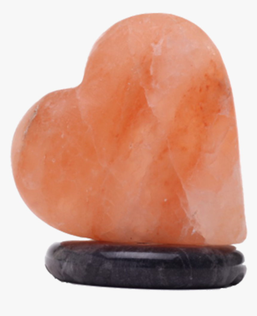 Large Heart Shape Hand Crafted Himalayan Salt Crystal - Crystal, HD Png Download