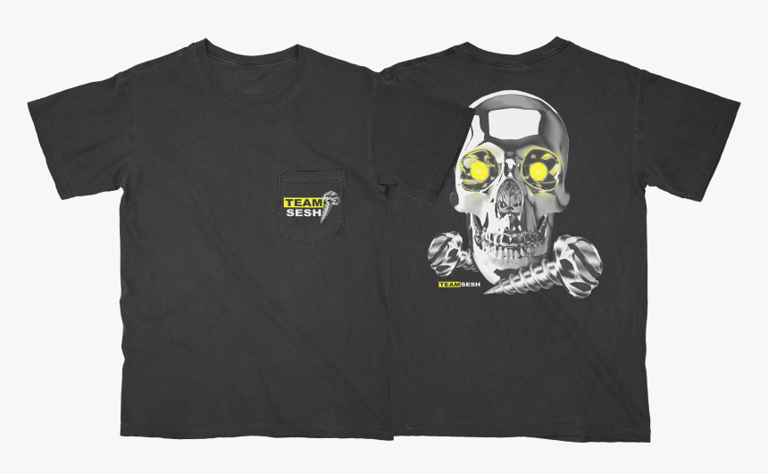 Image Of Seshscrew Pocket Tee - Skull, HD Png Download