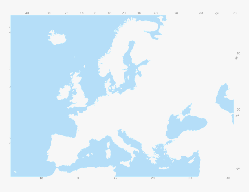 Europe, Map, Ocean, Nations, Sea, Mediterranean - Map Of Roman Air Bases, HD Png Download