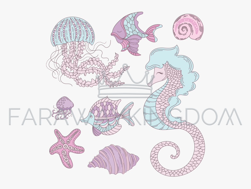 Decoraciones De Mar Dibujo, HD Png Download