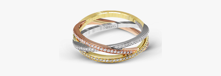 18k Tri-color Gold Right Hand Ring - Bangle, HD Png Download